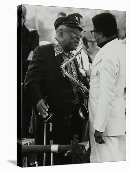 Count Basie Chatting with Illinois Jacquet at the Capital Radio Jazz Festival, London, July 1979-Denis Williams-Stretched Canvas