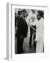 Count Basie Chatting with Illinois Jacquet at the Capital Radio Jazz Festival, London, July 1979-Denis Williams-Framed Photographic Print