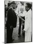 Count Basie Chatting with Illinois Jacquet at the Capital Radio Jazz Festival, London, July 1979-Denis Williams-Mounted Photographic Print