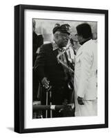 Count Basie Chatting with Illinois Jacquet at the Capital Radio Jazz Festival, London, July 1979-Denis Williams-Framed Photographic Print