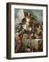 Count Berenguer III Raising the Standard of Barcelona on the Tower of Foix Castle, 1857-Maria Fortuny-Framed Giclee Print