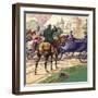 Count Bismark Approaches the Carriage of Napoleon III-Pat Nicolle-Framed Giclee Print