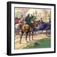 Count Bismark Approaches the Carriage of Napoleon III-Pat Nicolle-Framed Giclee Print