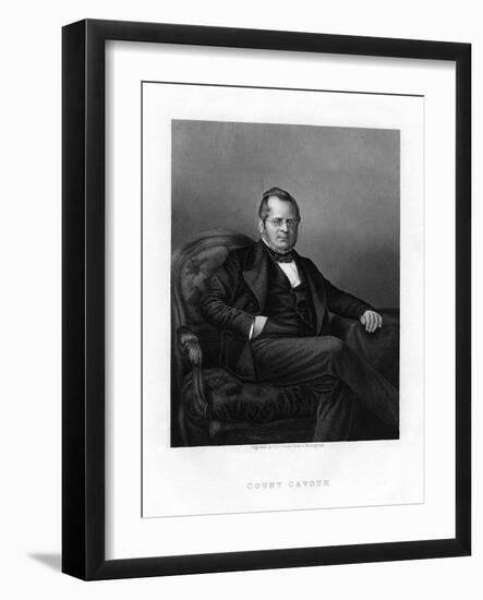 Count Camillo Benso Di Cavour, Italian Politician, 19th Century-DJ Pound-Framed Giclee Print