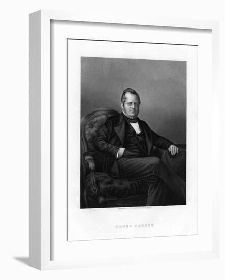 Count Camillo Benso Di Cavour, Italian Politician, 19th Century-DJ Pound-Framed Giclee Print