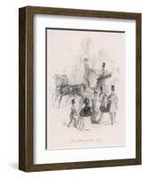 Count D'Orsay Driving-George Standfast-Framed Art Print