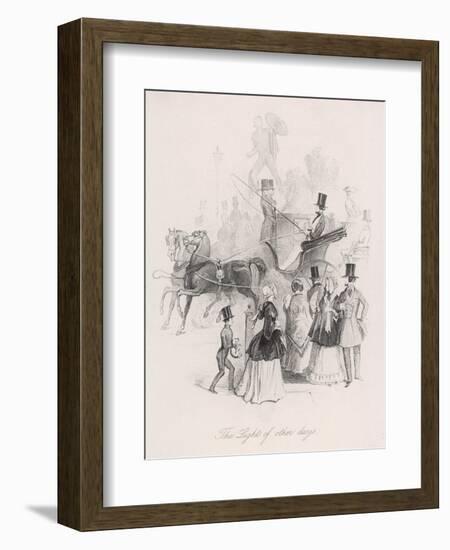 Count D'Orsay Driving-George Standfast-Framed Art Print