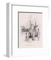 Count D'Orsay Driving-George Standfast-Framed Art Print