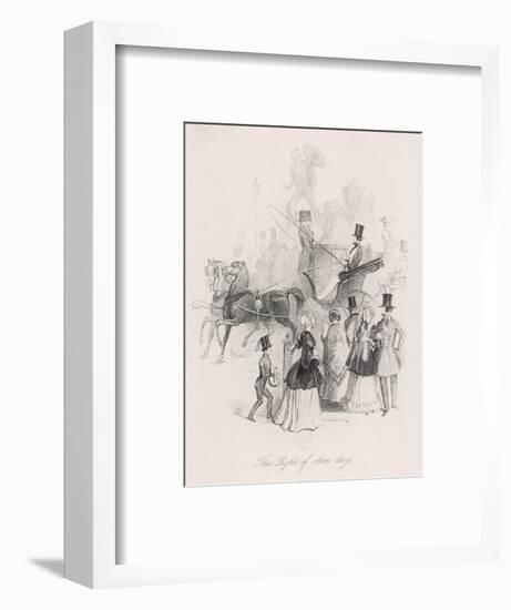 Count D'Orsay Driving-George Standfast-Framed Art Print
