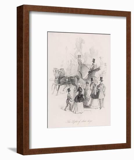 Count D'Orsay Driving-George Standfast-Framed Art Print