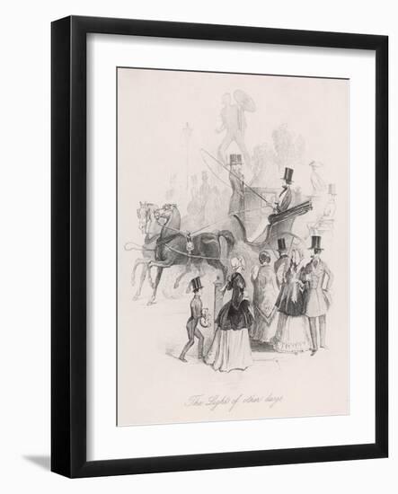 Count D'Orsay Driving-George Standfast-Framed Art Print