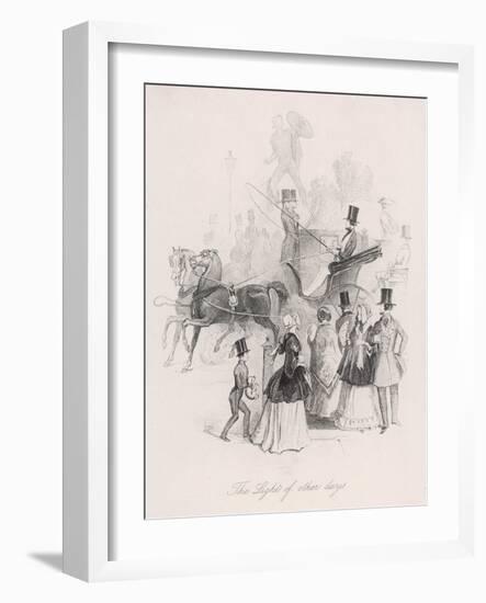 Count D'Orsay Driving-George Standfast-Framed Art Print