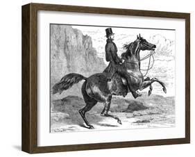 Count D'Orsay Riding-null-Framed Art Print