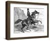 Count D'Orsay Riding-null-Framed Art Print