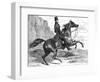 Count D'Orsay Riding-null-Framed Art Print