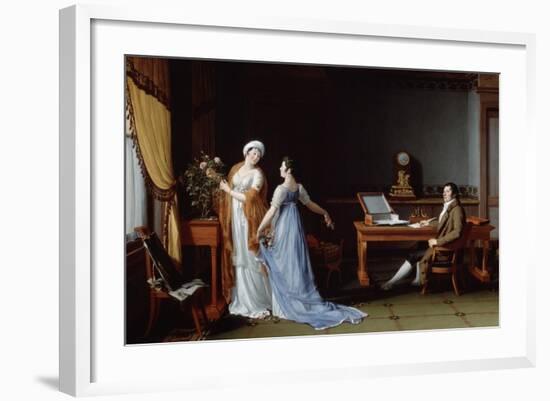 Count De La Forest with His Wife and Daughter, 1804-Andre Vincent Francois-Framed Giclee Print