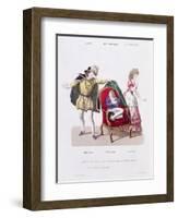 Count Discovers Cherubin, The Marriage of Figaro by Pierre Augustin Caron de Beamarchais-null-Framed Giclee Print