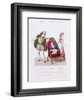 Count Discovers Cherubin, The Marriage of Figaro by Pierre Augustin Caron de Beamarchais-null-Framed Giclee Print