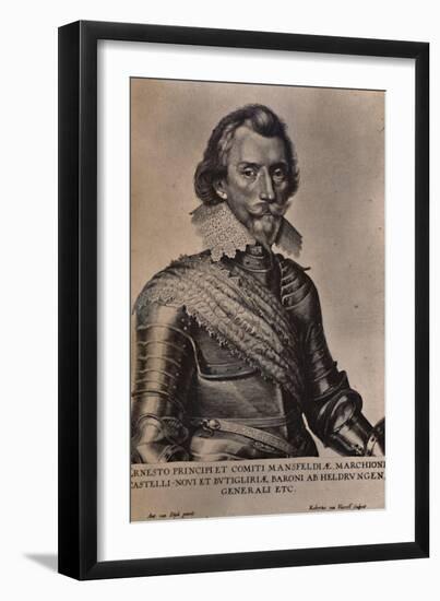 Count Ernst von Mansfeld, German general of the Thirty Years War, 17th century (1894)-Robert van Voerst-Framed Giclee Print