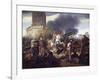 Count Eudes Defending Paris Against Normans in 885-Jean-Victor Schnetz-Framed Giclee Print