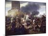 Count Eudes Defending Paris Against Normans in 885-Jean-Victor Schnetz-Mounted Giclee Print