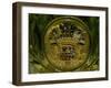 Count Harrach's Coat of Arms, Detail from Decanter Set in Yellow Isabelle Glass, 1839-1841-null-Framed Giclee Print