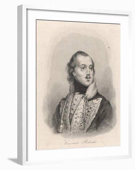 Count Kazimierz (Casimir) Pulaski Polish-American Soldier-null-Framed Art Print