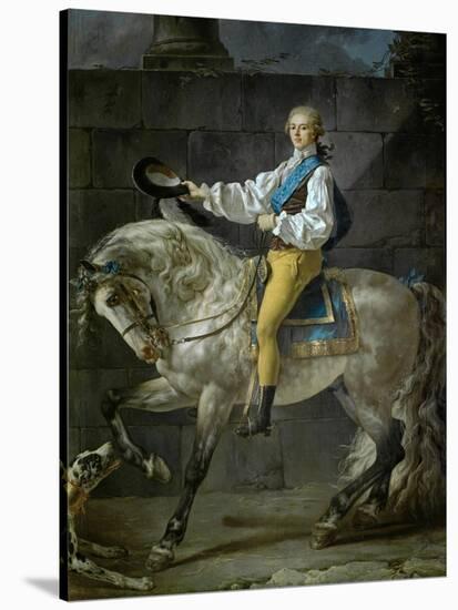 Count Stanislas Potocki, 1781-Jacques-Louis David-Stretched Canvas