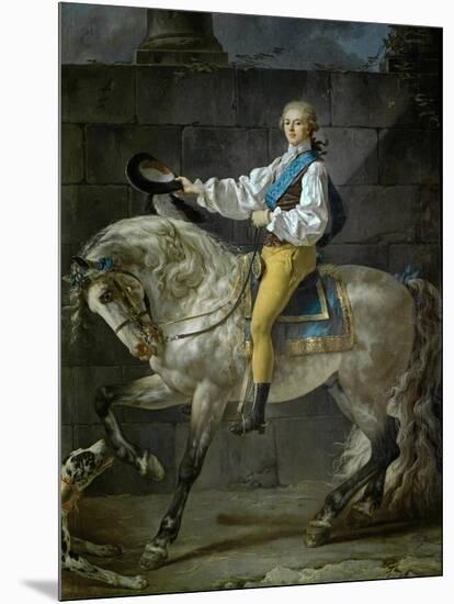 Count Stanislas Potocki, 1781-Jacques-Louis David-Mounted Giclee Print