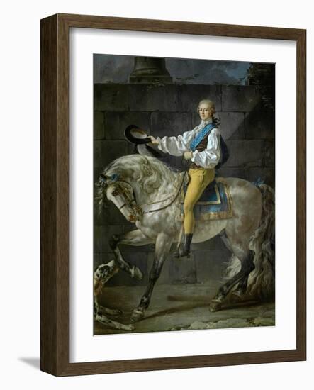 Count Stanislas Potocki, 1781-Jacques-Louis David-Framed Giclee Print