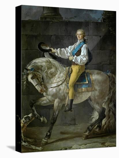 Count Stanislas Potocki, 1781-Jacques-Louis David-Stretched Canvas