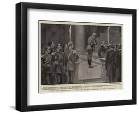 Count Von Waldersee at the Tomb of King Humbert in the Pantheon-Gordon Frederick Browne-Framed Premium Giclee Print