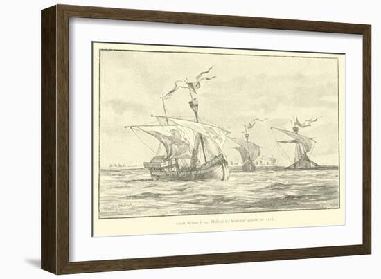 Count William I of Holland Voyaging to the 5th Crusade, 1217-Willem II Steelink-Framed Giclee Print