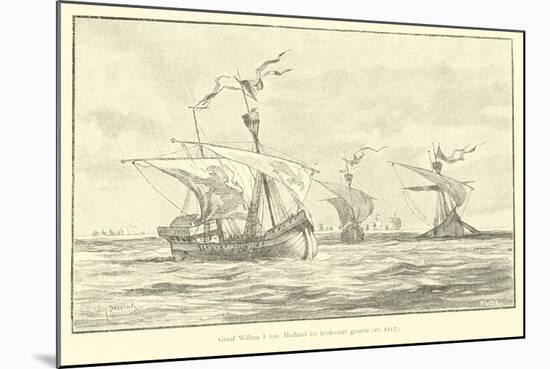 Count William I of Holland Voyaging to the 5th Crusade, 1217-Willem II Steelink-Mounted Giclee Print