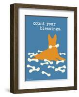 Count Your Blessings-Dog is Good-Framed Art Print