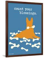 Count Your Blessings-Dog is Good-Framed Art Print