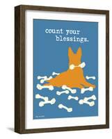 Count Your Blessings-Dog is Good-Framed Art Print