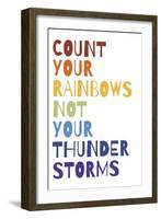 Count Your Rainbows Warm-Wild Apple Portfolio-Framed Art Print