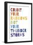 Count Your Rainbows Warm-Wild Apple Portfolio-Framed Art Print