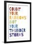 Count Your Rainbows Warm-Wild Apple Portfolio-Framed Art Print