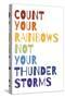 Count Your Rainbows Warm-Wild Apple Portfolio-Stretched Canvas