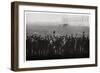 Count Zeppelin Saluted by Members of the Naval Airship Fleet, Germany, 1914-1917-null-Framed Giclee Print
