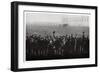 Count Zeppelin Saluted by Members of the Naval Airship Fleet, Germany, 1914-1917-null-Framed Giclee Print