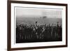 Count Zeppelin Saluted by Members of the Naval Airship Fleet, Germany, 1914-1917-null-Framed Giclee Print