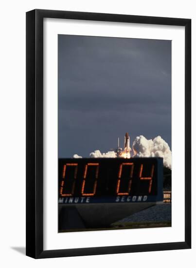 Countdown to Space Shuttle Discovery Launch-Roger Ressmeyer-Framed Premium Photographic Print