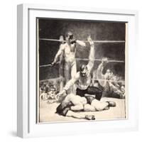 Counted Out, 1921-George Wesley Bellows-Framed Giclee Print