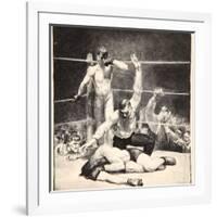 Counted Out, 1921-George Wesley Bellows-Framed Giclee Print