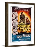 Counter-Attack-null-Framed Art Print