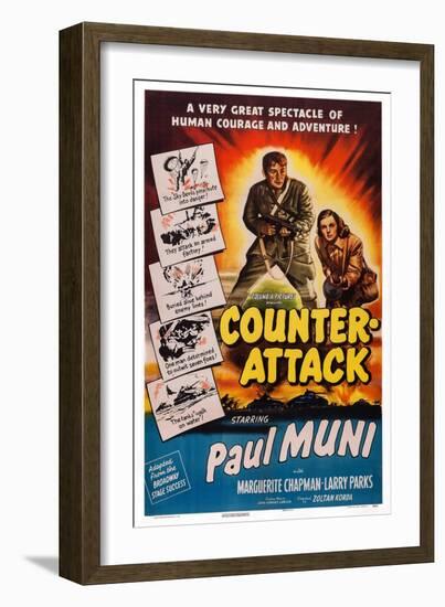Counter-Attack-null-Framed Art Print