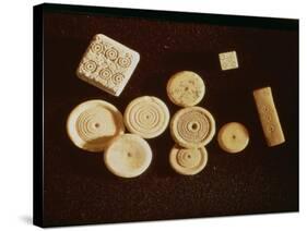 Counters and Dice, Gallo-Roman, Second Half of First Century BC-null-Stretched Canvas